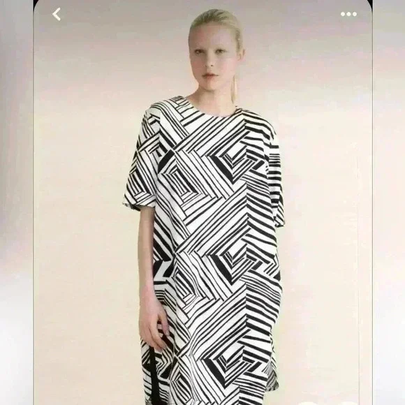 Marimekko Women’s Linen Dress Size 36 - Picture 8 of 11